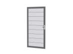 Veiling - Aluminium tuindeur - lichtgrijs - 183x93 cm, Tuin en Terras, Nieuw