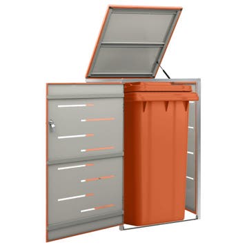 vidaXL Containerberging enkel 69x77,5x112,5 cm roestvrij, Verzenden