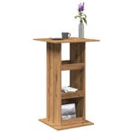 vidaXL Bartafel met opbergruimte 60x60x102 cm hout, Verzenden, Nieuw