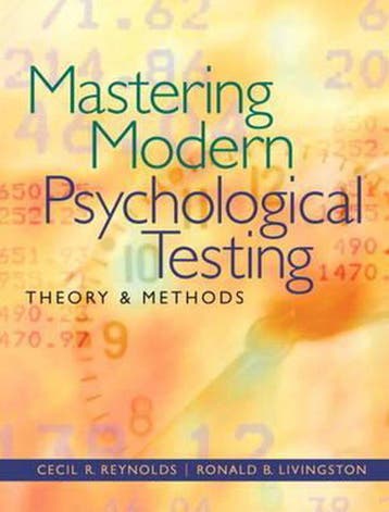 Mastering Modern Psychological Testing 9780205483501, Verzenden, Zo goed als nieuw, Reynolds Cecil