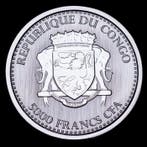 Congo. 5000 Francs 2017 - Congo Silverback Gorilla 1 Oz