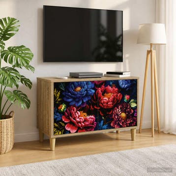 vidaXL Tv-meubel KIEL 69 x 33 x 50 cm Sonoma Bewerkt hout, Verzenden, Nieuw