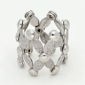 Chimento - Ring - 18 karaat Witgoud - Beweegbare ring