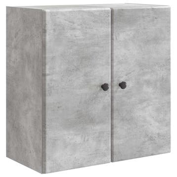 vidaXL Wandkast Betongrijs 59 x 31 x 60 cm Bewerkt hout, Verzenden