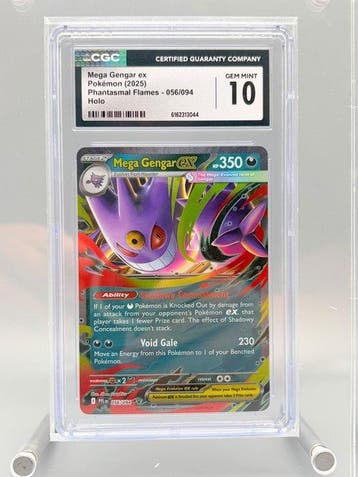Pokémon Graded card - Mega Gengar ex - Phantasmal Flames -, Nieuw