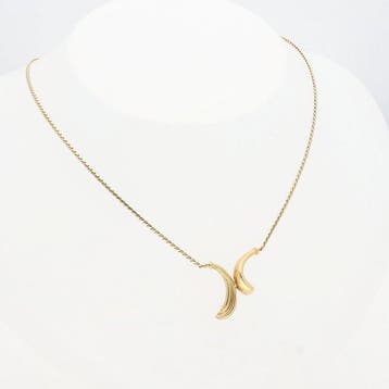 Ketting met hanger - 14 karaat Geel goud