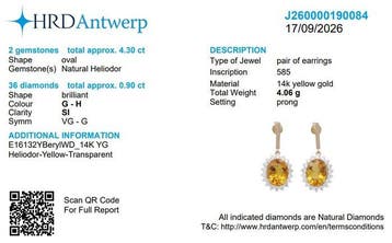 Ensemble de bijoux 2 pièces - 14 carats Or jaune - 6.13ct.