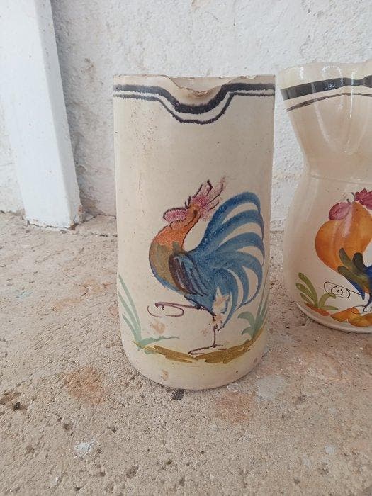 Kruik (4) - Keramiek - 4 kannen Grottaglie, Antiquités & Art, Antiquités | Verre & Cristal