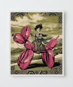 Amber ROW - Balloon Cavalier - ÉDITION UNIQUE 1/1 - (40x50, Antiek en Kunst, Kunst | Schilderijen | Modern