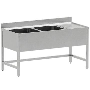 Spoeltafel | ECO | RVS | 2 Spoelbakken (Links) +, Verzenden, Nieuw in verpakking
