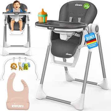 KIDUKU® Kinderstoel voor babys, 3-in-1 met opzetstuk voor p, Verzenden