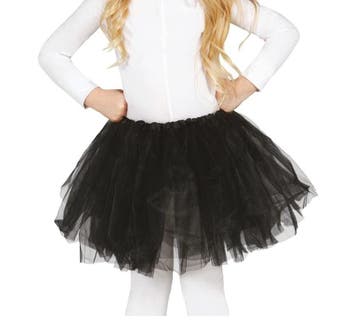 Tutu Kind Zwart 31cm, Verzenden