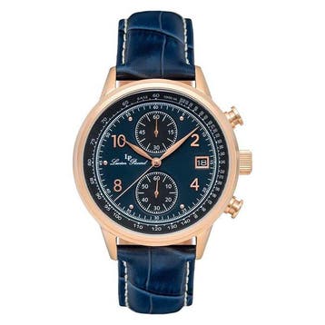 Lucien Piccard - Chronograph - Gold - Date - Tachymeter -, Nieuw