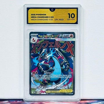 Pokémon Graded card - MEGA CHARIZARD 023 - Pokémon - GG 10
