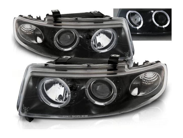 Angel Eyes koplampen Black geschikt voor Seat Leon Toledo, Autos : Pièces & Accessoires, Éclairage, Envoi