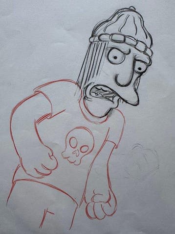 Gracie films - 1 Original preliminary drawing - The Simpsons, Verzamelen, Nieuw