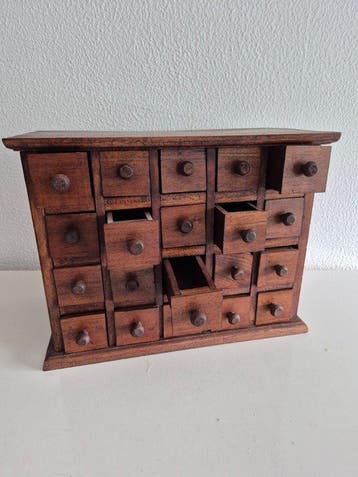 Kast - Hout - Miniatuur apothekerskast