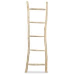 vidaXL Handdoekenladder met 5 sporten 45x150 cm teakhout, Huis en Inrichting, Badkamer | Badtextiel en Accessoires, Verzenden