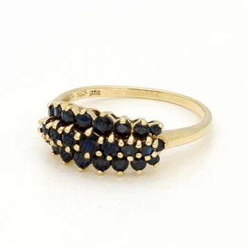 Bague - 14 carats Or jaune - Saphir, Bijoux, Sacs & Beauté, Bagues