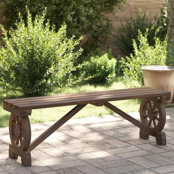 vidaXL Tuinbank 115 cm massief vurenhout, Verzenden