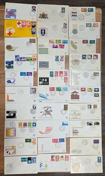 Nederland 1961/2007 - FDCs onbeschreven, Postzegels en Munten, Gestempeld