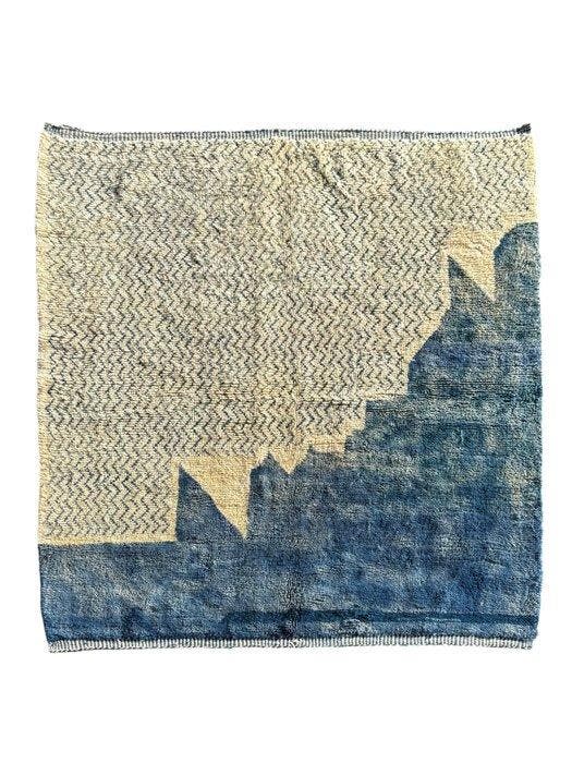 Berber blauw en wit Marokkaans - Vloerkleed - 300 cm - 260, Maison & Meubles, Ameublement | Tapis & Moquettes