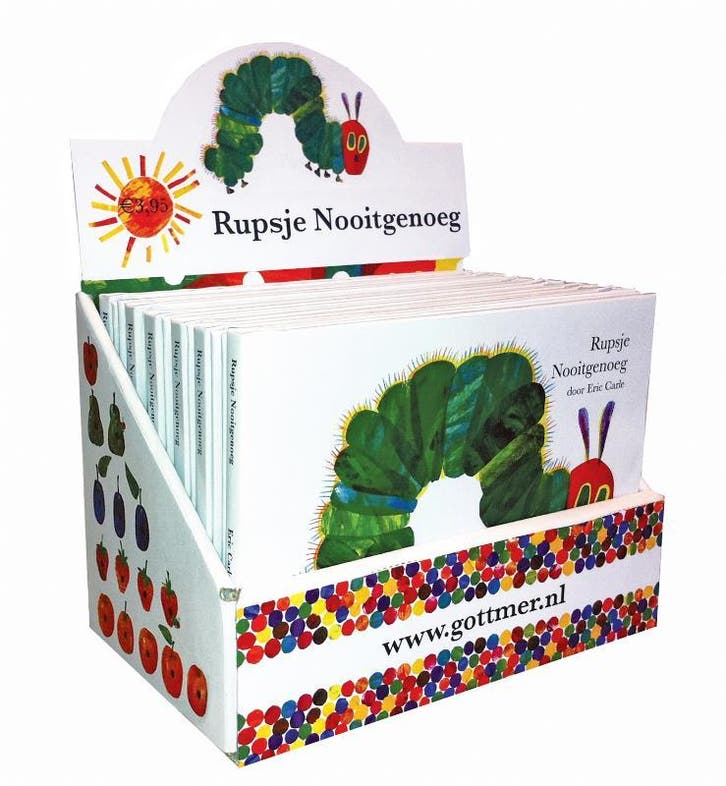 Rupsje Nooitgenoeg Mini Display 12 Ex | Eric Carle | Nieuw, Boeken, Overige Boeken, Nieuw, Verzenden