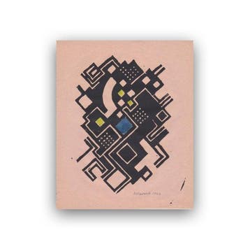 Max Olderock (1895-1972) - Concrete Composition, Antiquités & Art