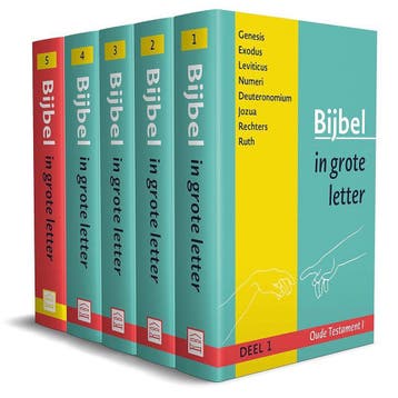 Bijbel in grote letter (complete set, géén ontbrekende delen, Verzenden, Zo goed als nieuw