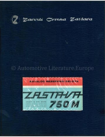 1972 ZASTAVA 750M ONDERDELENCATALOGUS