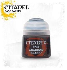 Citadel Colour Abaddon Black Base Paint 12 Ml (Warhammer, Ophalen of Verzenden, Nieuw