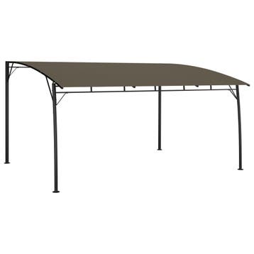 vidaXL Zonnescherm luifels 4 x 3 x 2,55 m Taupe, Tuin en Terras, Verzenden, Nieuw
