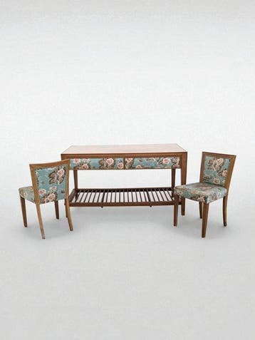 Bureau (3) - Bois, Textile