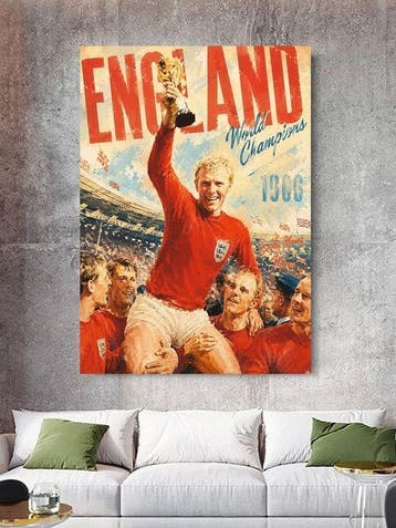 Shayer - Bobby Moore – Wembley Glory 1966 - XL - 60x80cm -, Nieuw
