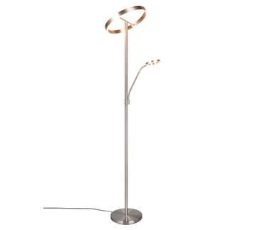 Trio WILLIS vloerlamp | LED | nikkel mat | Ø 40 cm | IP20 |, Verzenden