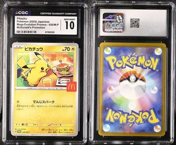 Pokémon - 1 Graded card - Pikachu 020/M-P Promo card, Event, Hobby en Vrije tijd, Nieuw