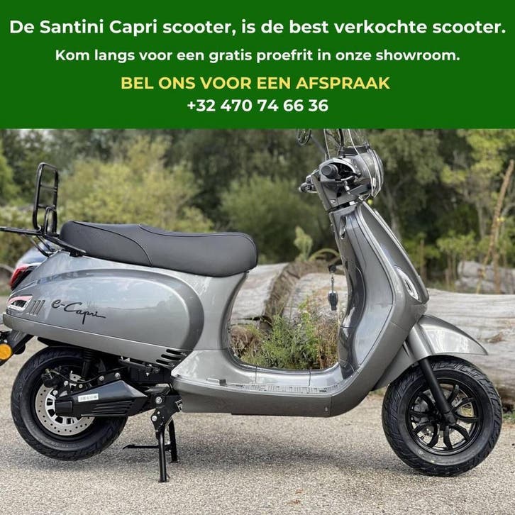 Scooter Santini E-Capri 4.0 ELEKTRISCHE, Fietsen en Brommers, Scooters | Overige merken, Nieuw, Elektrisch