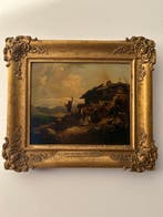 Naar Peter von Hess (XIX - Rasthof in Den Bergen