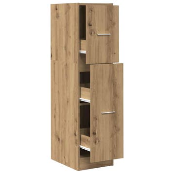 vidaXL Apothekerskast 30x41x118 cm bewerkt hout artisanaal, Verzenden, Nieuw
