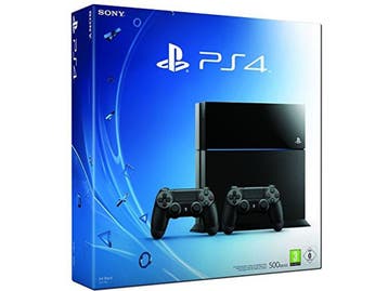 Sony PlayStation 4 (500 GB) - incl. 2 draadloze controllers, Verzenden, Zo goed als nieuw