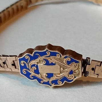 Zonder minimumprijs - Armband - 12 kt. Geel goud, Antiek