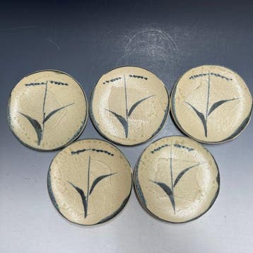 Seto Ware - Eiichi Kato - Bord (5) - Individual plate /
