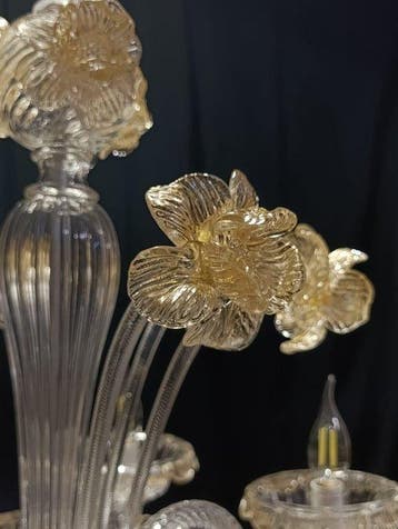 Lustre - Orino - Verre de Murano - 6 lumières