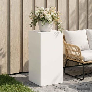 vidaXL Plantenstand Wit 40 x 40 x 80 cm Staal, Verzenden, Nieuw