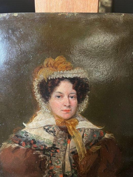 École européenne (XIX) - Ritratto di Nobildonna, Antiek en Kunst, Kunst | Schilderijen | Klassiek