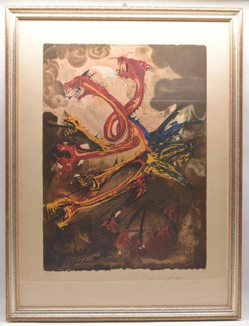 Salvador Dali (1904-1989) - Les Hydres, Antiek en Kunst