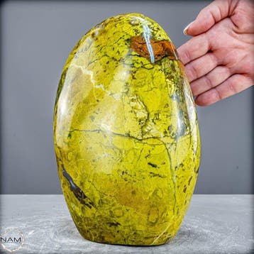 Natuurlijke groene opaal in vrije vorm uit Madagaskar - van