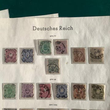 Empire allemand 1875/1915 - Collection avec Pfenning,, Gestempeld