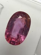 Roze Saffier - 1.38 ct - Antwerp Laboratory for Gemstone