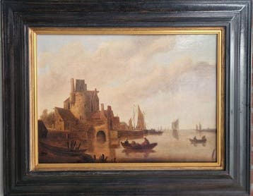 Jan Jozefsz van Goyen (1596-1656), Suiveur de - Gezicht op